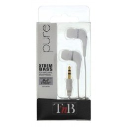 Auriculares T'nB Pure con cable intrauditivos blancos