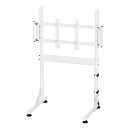 Soporte de monitor OPLITE NitroKart White V2 compatible con pantallas hasta 55