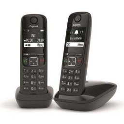 Gigaset AS690 Duo Teléfono Inalámbrico DECT Manos Libres Negro