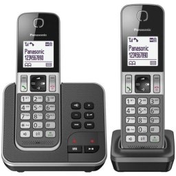 Teléfono Inalámbrico Panasonic KX-TGD322 DECT Duo con Contestador 2 Terminales