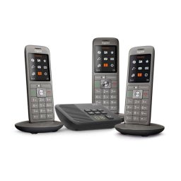 Teléfono Inalámbrico Gigaset CL 660A Trio DECT con Contestador 3 Terminales