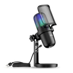 Micrófono TnB INMICSTDRGB USB de condensador con RGB y filtro antipop