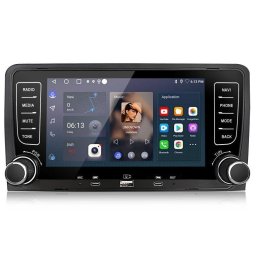Autorradio Junsun 7" 2+64GB CarPlay Android Auto GPS Bluetooth WiFi para Audi A3 8P