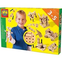 SES Creative Kit de Construcción de Madera Joven Carpintero 46 piezas