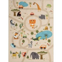 The carpet Alfombra infantil animal, beige, 240 x 340 cm