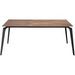 Pondecor Mesa de comedor de diseño en chapa de madera. 180×90×75Hcm