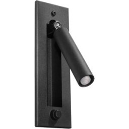 Sollux Lighting Lámpara de pared negro acero alt. 20 cm