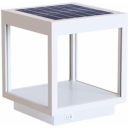 Beneito & Faure Linterna solar visor led de 3,5 w a pilas, ip54, color blanco
