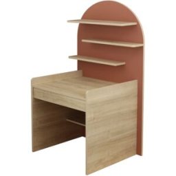 Sauthon Escritorio infantil - diseño arqueado en madera de roble sepia