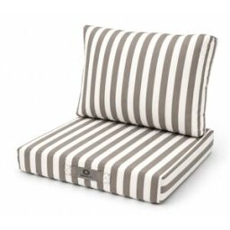 Deco Arts Cojines para sofá jardín 60x60cm - rayas beige