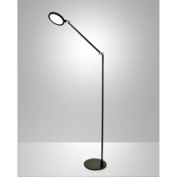 Fabas luce lámpara de pie led aluminio negro 135 cm