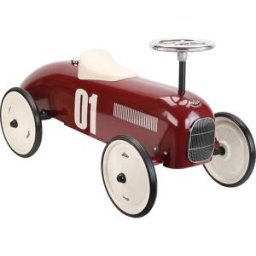 Vilac Coche de carreras correpasillos de metal burdeos 76 x 38 x 40 cm
