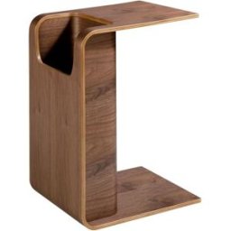 Angel Cerda Mesa rincón rectangular madera chapada de roble tintado