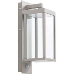 Lucande Lámpara de pared exterior de aluminio gris