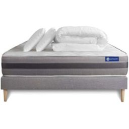 Actisom Pack colchón gris espuma viscoelástica 140 x 190