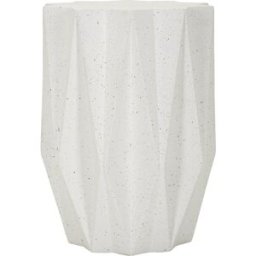 Mauro Ferretti Mesa de centro de magnesio blanco, ø 40x53 cm
