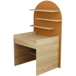 Sauthon Escritorio infantil - diseño arqueado en madera de roble sepia