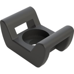 APRA-NORM APRA 498-429-16 - Base de sujeción, hasta 9 mm, negro, juego de 50
