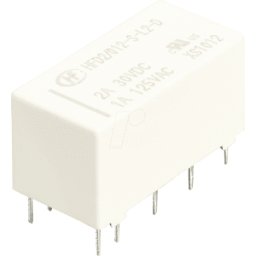HONGFA HFD2-L 12V - Relé de señal biestable, 2 contactos inversores, 2 A