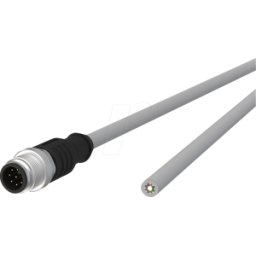 METZ CONNECT MC 142MKA10010 - Cable de sensor, M12, 8 polos, ac > extremo abierto, 1 m