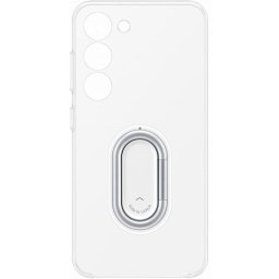 Samsung Clear Gadget Case Funda de Silicona con Anillo Transparente para Galaxy S23