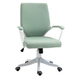 Vinsetto Silla De Oficina Giratoria Con Reposabrazos 62x69x92-100 Cm Verde