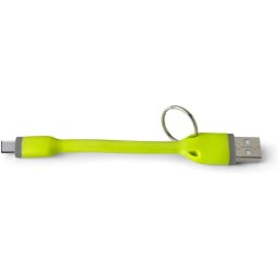 Celly USBTYPECKEYGN Cable USB-C a USB-A 12cm con Llavero Amarillo