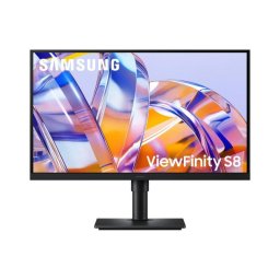 Monitor Samsung S80UH 27" 4K UltraHD HDR10 IPS 60Hz Cobertura sRGB Ajuste de altura