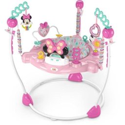 Saltacontinua Disney Baby Minnie Forever Bestie 360° Con 10 Juguetes Luces Y Música