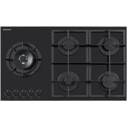 Placa de Gas Encastable Daewoo BH9GKF51BNH 90 cm Cristal Negro 5 Quemadores