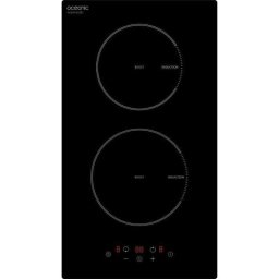 Placa Inducción Oceanic Domino 2 Zonas 30 cm 3500W Negro