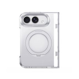 Funda para móvil Raptic Air Stand transparente con soporte MagSafe para iPhone Duo