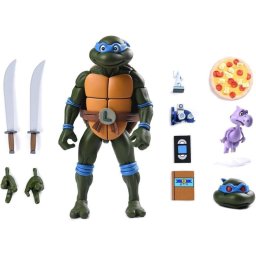 Figura Ultimate Leonardo Leads Tmnt Las Tortugas Ninja Articulada 18 Cms