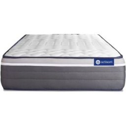 Actisom Colchón blanco con látex y espuma viscoelástica 105 x 190