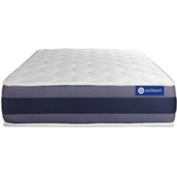 Actisom Colchón blanco con látex y espuma viscoelástica 105 x 190