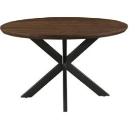Moloo Mesa de comedor redonda d130, madera nogal