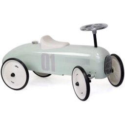 Vilac Coche de carreras correpasillos de metal verde salvia