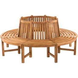 CLP Banco de jardín con reposapiés en madera teca