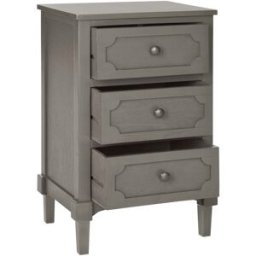 Safavieh Mesa auxiliar en pino/mdf/capa de madera, gris
