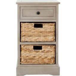 Safavieh Mesa auxiliar en madera de pino, gris vintage