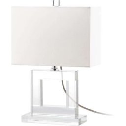 Safavieh Lámpara de mesa en fibras naturales, transparente