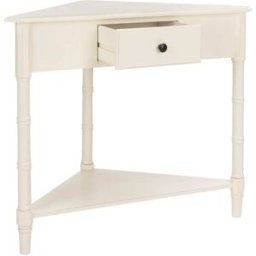 Safavieh Mesa auxiliar en madera de pino, blanco