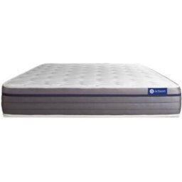 Actisom Colchón blanco con látex y espuma viscoelástica 180 x 190