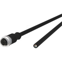 METZ CONNECT MC 142MCA20100 - Cable de sensor, M12, 4 polos, KU > extremo abierto, 10 m