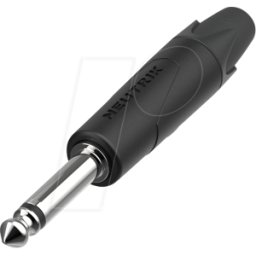 NEUTRIK NP2XX-NI - Conector jack de 2 polos, 6,35 mm, negro