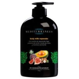 Mundonatural mediterraneus body milk reparador 500 ml.