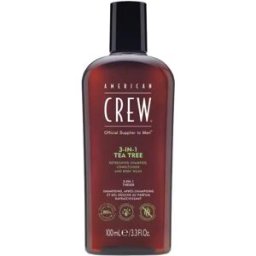 American Crew Tea Tree 3 in 1 Shampoo, Conditioner and Body Wash 100