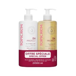 Topicrem Da Protect Bálsamo Emoliente 500 ml + Gel Limpiador 500 ml