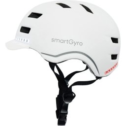 Smartgyro Helmet Pro Casco Inteligente con LED Talla L Blanco