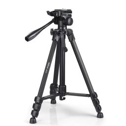 Klack Trípode para Cámara o Teléfono Móvil 48/150cm 360º Portátil, Fuerte Estabilidad, 5Kg Carga Máx